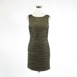 Adrianna Papell gold sheath dress 6